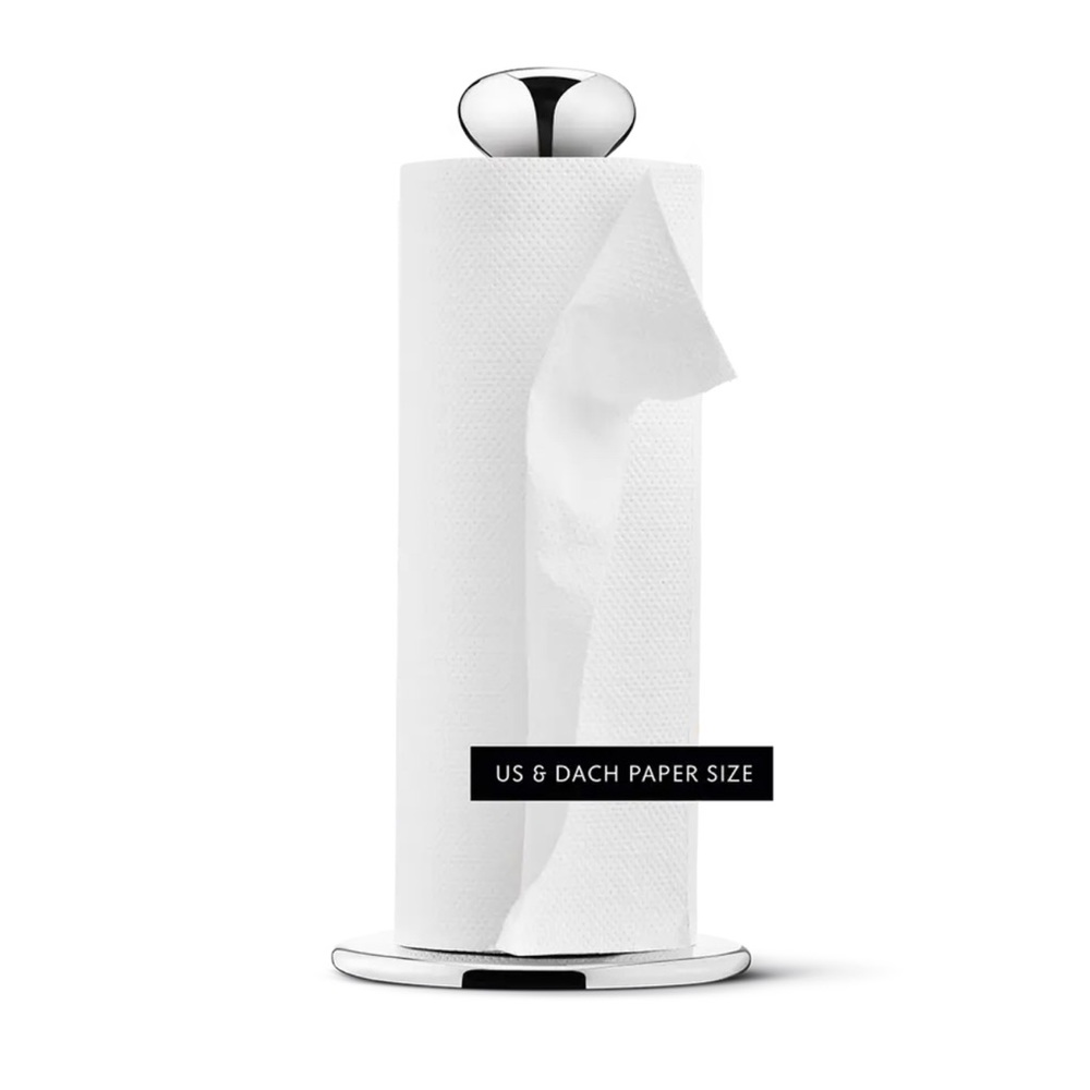 New in box, Alfredo by Georg Jensen Stainless Steel Paper Towel Holder